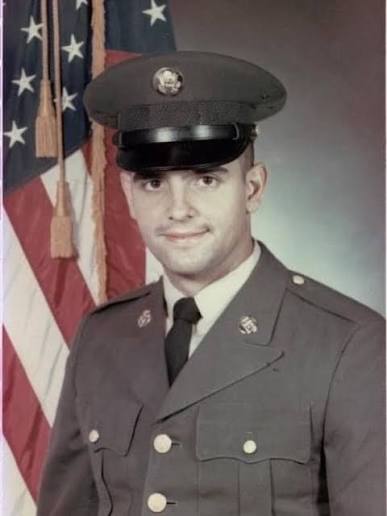 A young Humberto Bert Becerra in United States military uniform
